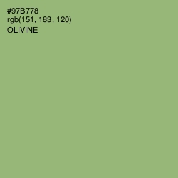 #97B778 - Olivine Color Image