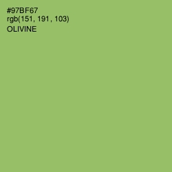 #97BF67 - Olivine Color Image