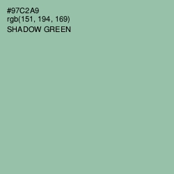 #97C2A9 - Shadow Green Color Image