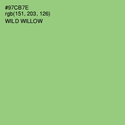 #97CB7E - Wild Willow Color Image