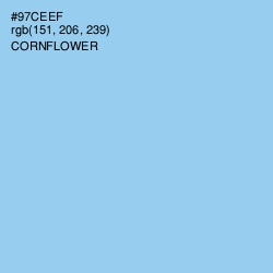 #97CEEF - Cornflower Color Image