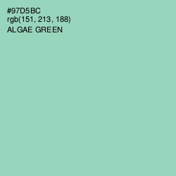 #97D5BC - Algae Green Color Image