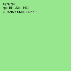 #97E78F - Granny Smith Apple Color Image