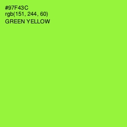 #97F43C - Green Yellow Color Image