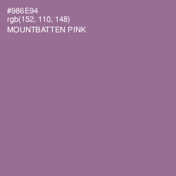 #986E94 - Mountbatten Pink Color Image