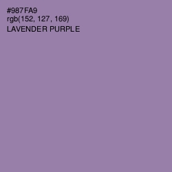#987FA9 - Lavender Purple Color Image