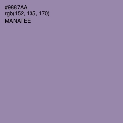 #9887AA - Manatee Color Image
