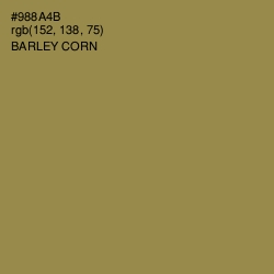 #988A4B - Barley Corn Color Image