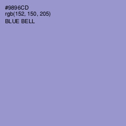 #9896CD - Blue Bell Color Image