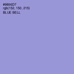 #9896D7 - Blue Bell Color Image