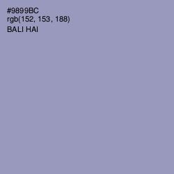 #9899BC - Bali Hai Color Image