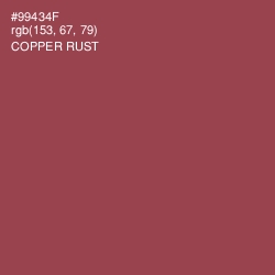#99434F - Copper Rust Color Image