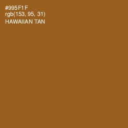 #995F1F - Hawaiian Tan Color Image