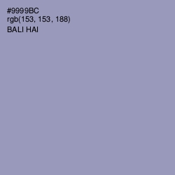 #9999BC - Bali Hai Color Image