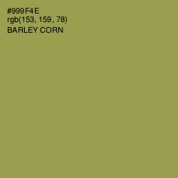 #999F4E - Barley Corn Color Image