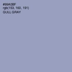 #99A0BF - Gull Gray Color Image