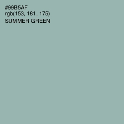 #99B5AF - Summer Green Color Image