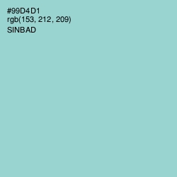 #99D4D1 - Sinbad Color Image