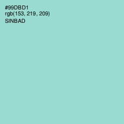 #99DBD1 - Sinbad Color Image