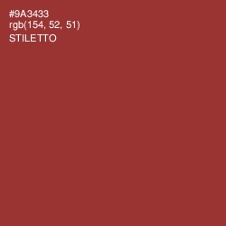 #9A3433 - Stiletto Color Image