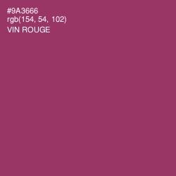 #9A3666 - Vin Rouge Color Image