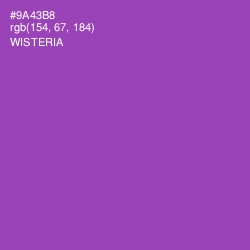 #9A43B8 - Wisteria Color Image