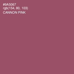 #9A5067 - Cannon Pink Color Image