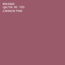 #9A5A69 - Cannon Pink Color Image