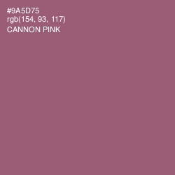 #9A5D75 - Cannon Pink Color Image