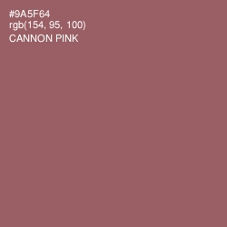 #9A5F64 - Cannon Pink Color Image
