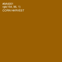 #9A6001 - Corn Harvest Color Image
