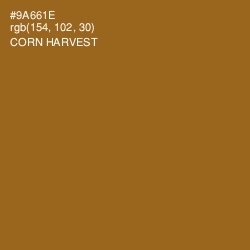 #9A661E - Corn Harvest Color Image