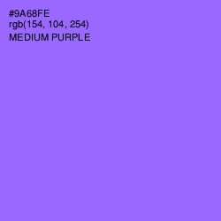 #9A68FE - Medium Purple Color Image