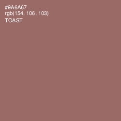 #9A6A67 - Toast Color Image