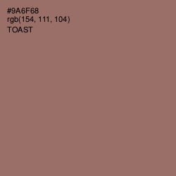 #9A6F68 - Toast Color Image