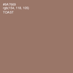 #9A7669 - Toast Color Image