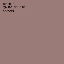 #9A7B77 - Bazaar Color Image
