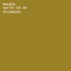 #9A8026 - Sycamore Color Image