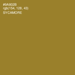 #9A802B - Sycamore Color Image