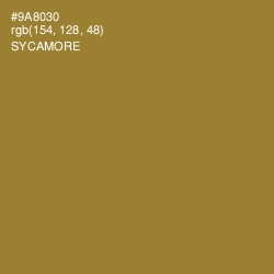 #9A8030 - Sycamore Color Image