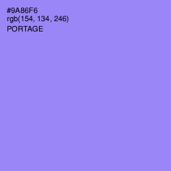#9A86F6 - Portage Color Image