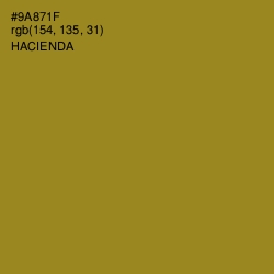 #9A871F - Hacienda Color Image
