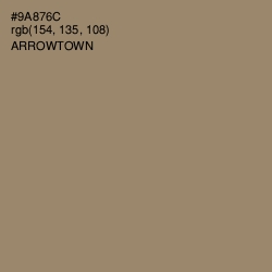 #9A876C - Arrowtown Color Image
