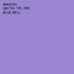 #9A87D0 - Blue Bell Color Image