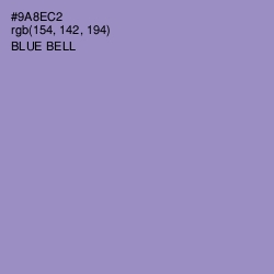 #9A8EC2 - Blue Bell Color Image