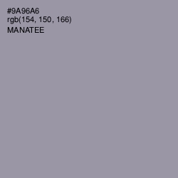 #9A96A6 - Manatee Color Image