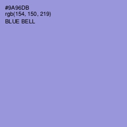 #9A96DB - Blue Bell Color Image