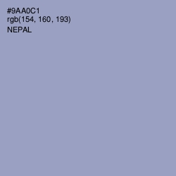 #9AA0C1 - Nepal Color Image