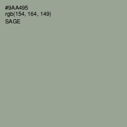 #9AA495 - Sage Color Image