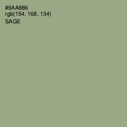 #9AA886 - Sage Color Image